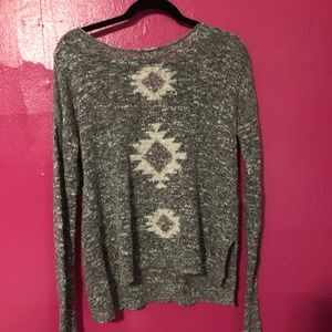 Grey hollister sweater